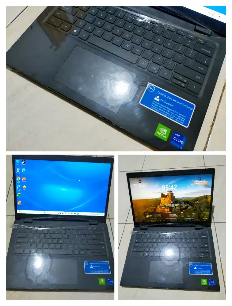 Dijual laptop dell Intel i7 gen 11 ram 8GB DDR4 SSD 512GB Win 11 VGA