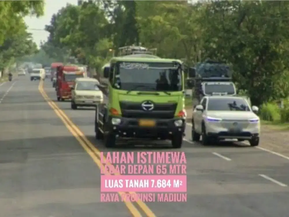W// Tanah LD 65 mtr, Sltn Gerbang Tol MADIUN Lokasi Ciamik