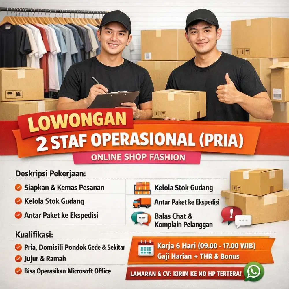 STAF OPERASIONAL ONLINE SHOP
