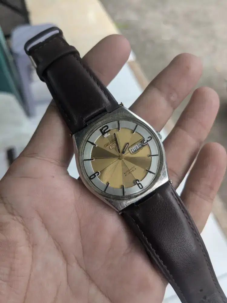Jam tangan vintage seiko 5 dial custom original