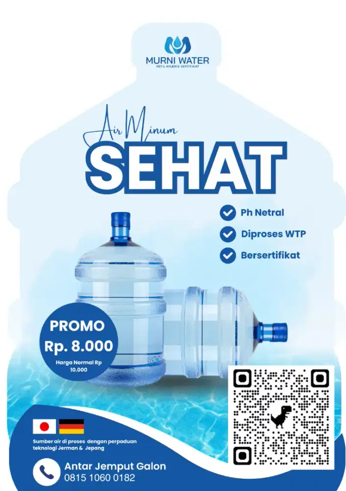 Dicari pegawai antar galon air isi ulang