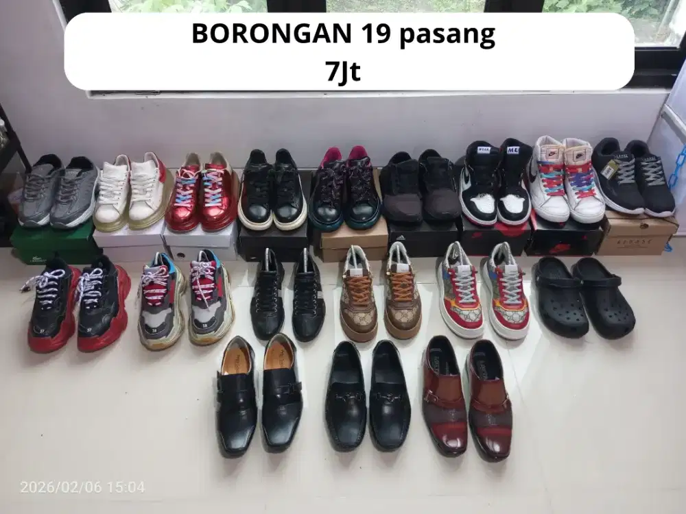 Jual sepatu rata2 brand italy borongan jual rugi bonus tas  banyak