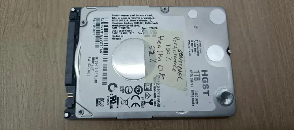 Hardisk 1tb 1 tera HGST SATA 2.5 Hardisk laptop