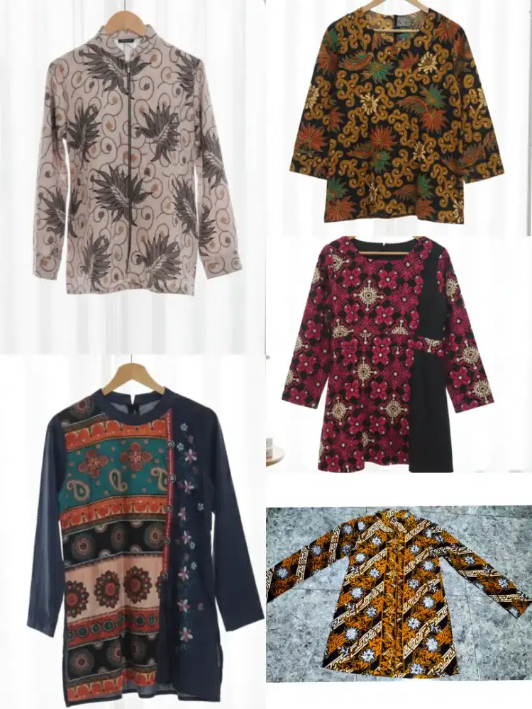 Baju batik lengan panjang