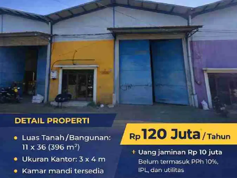 SEWA GUDANG ASTRIO Sedati Gedangan Sidoarjo Dekat Meiko