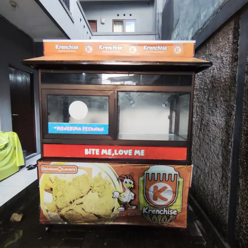 DIJUAL GEROBAK BEKAS AYAM KRISPI