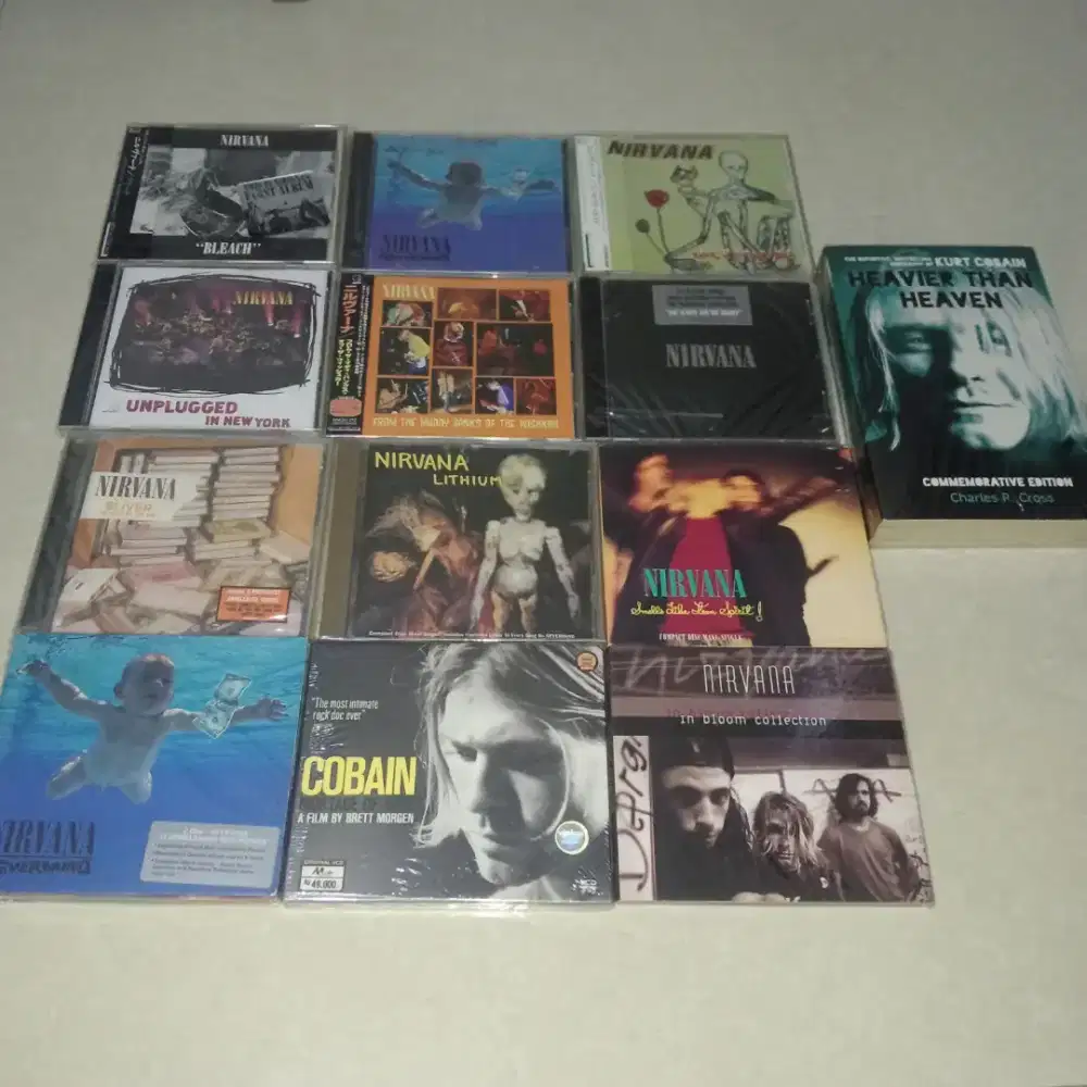 Jual CD,VCD + buku nirvana import original