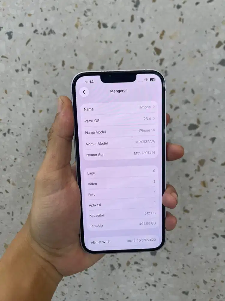 iphone 14 512 purple second ibox