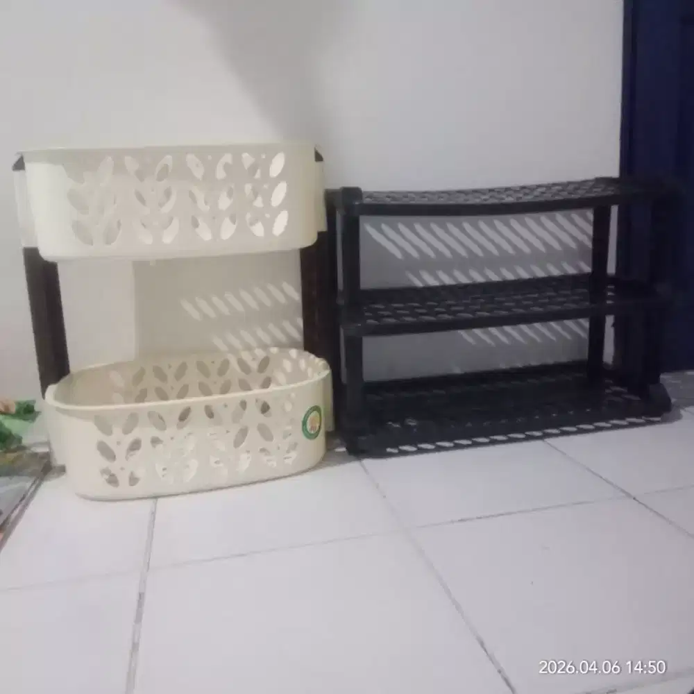 Keranjang susun Dan rak sepatu 85.000