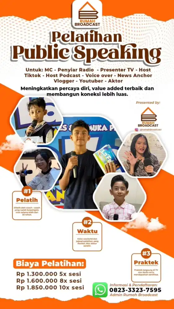 Kursus Public Speaking & Les Private TK-SD