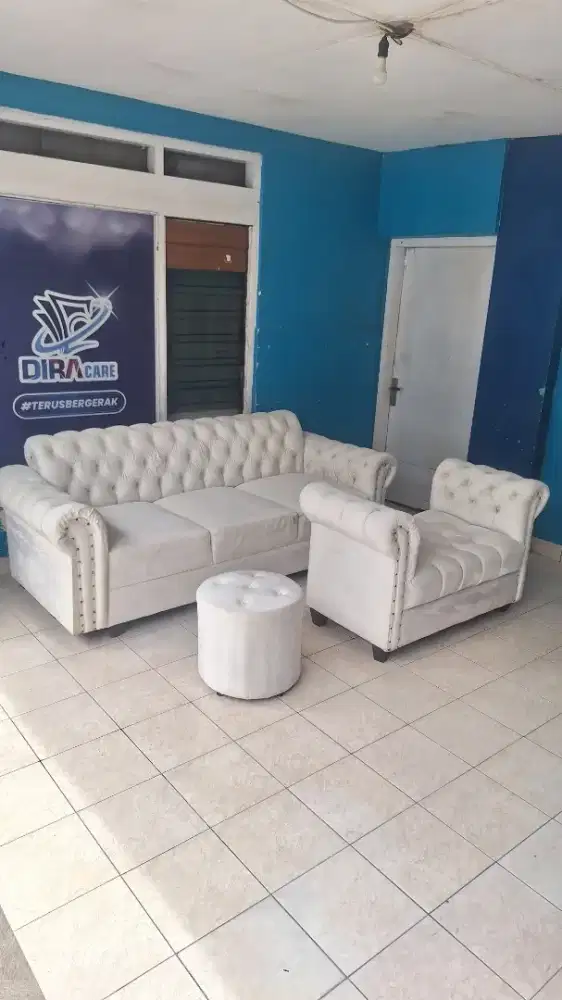 Sofa 1 Set Bludru/Velvet