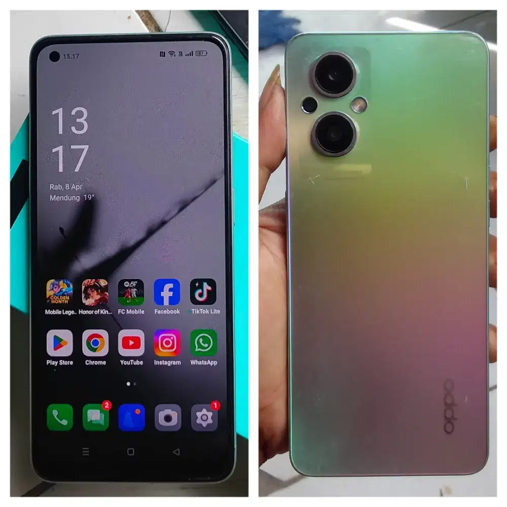 Oppo Reno 7 5G Fullset Normal No Minus