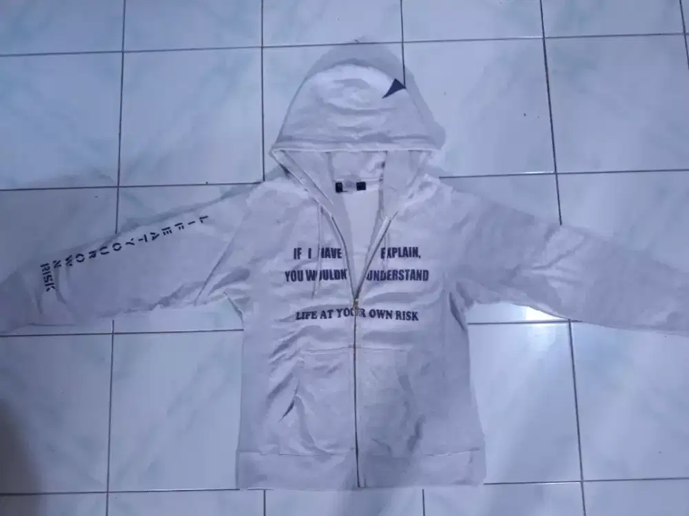 Hoodie unisex LIFE at your own RISK size S fit M