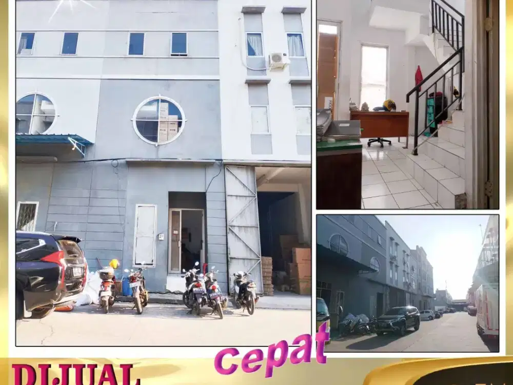 DIJUAL CEPAT DAN MURAH GUDANG 3 LANTAI DI PERGUDANGAN ELANG LAUT JAKARTA UTARA