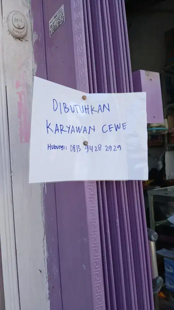 Loker lowongan cewe kerja khusus tinggal dalam