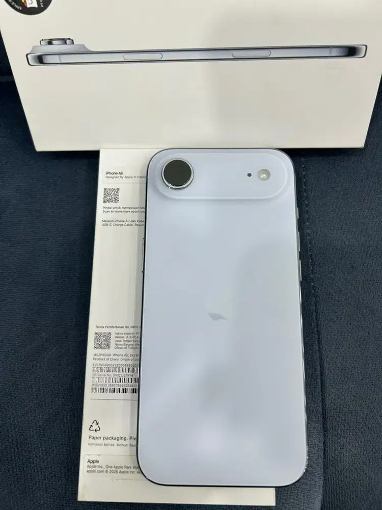 Iphone 17 Air , Sky Blue , 256GB IBox