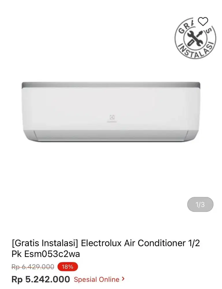 AC ELECTROLUX 1/2PK inverter