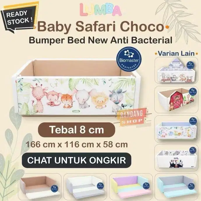 DIJUAL Little Hippo Bumper Bed Playmate sister brand Lumba