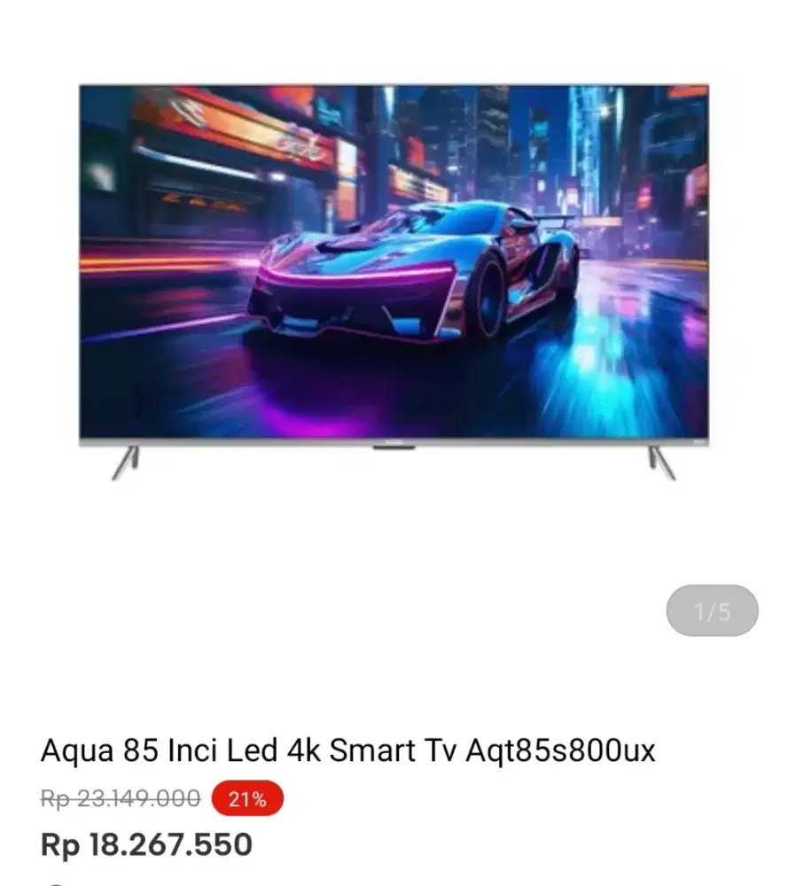 AQUA 85 INCI LED 4K SMART TV AQT85S800UX
