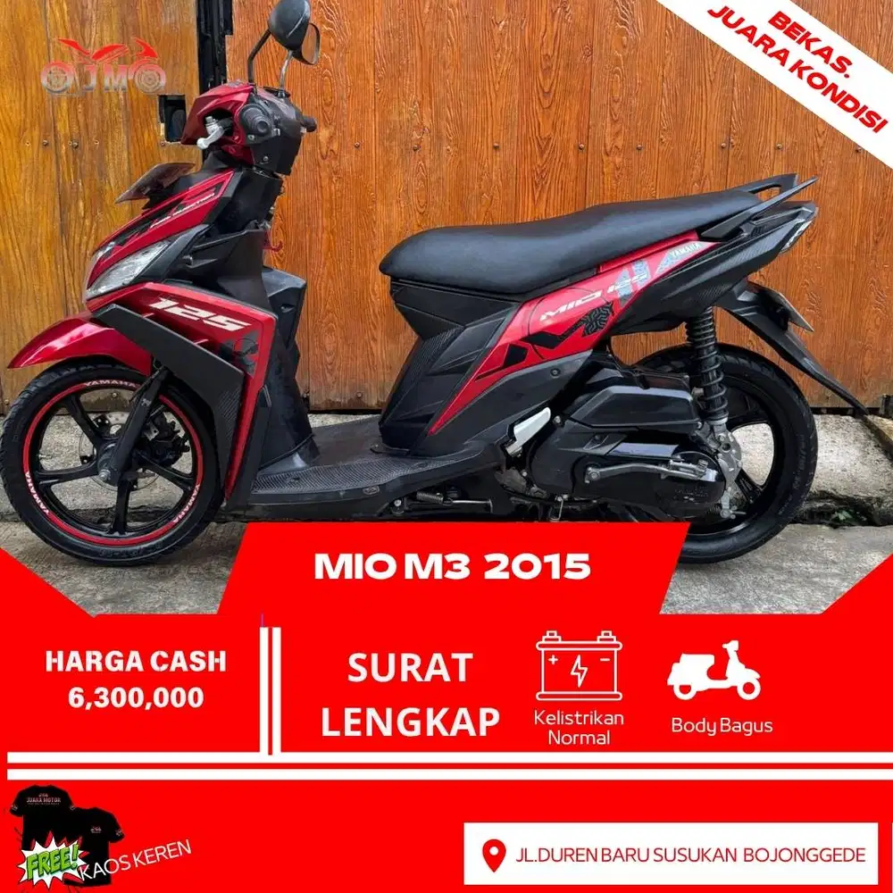 MIO M3 2015 SURAT LENGKAP TERMURAH SIAP PAKE