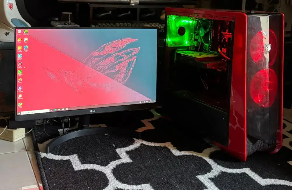 PC Gaming Intel i5 4670 RAM 16GB VGA 2GB SSD 256GB Monitor 24inch