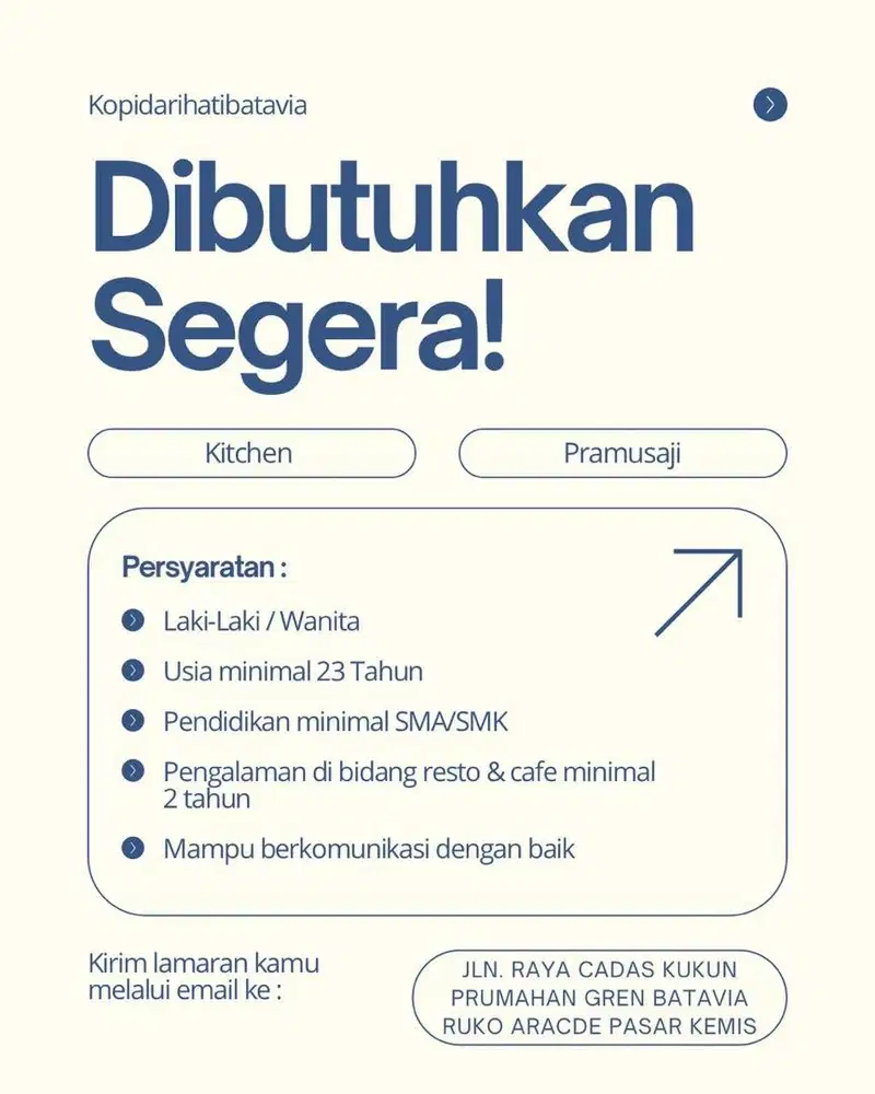 Lowongan kerja resto