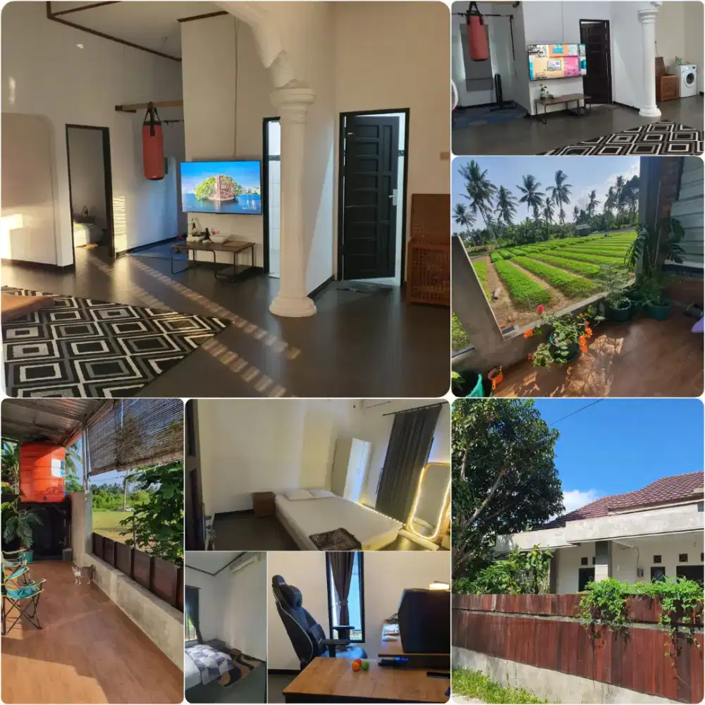 Dijual Cepat rumah luas 250m2 SHM, dekat pantai dengan view perkebunan