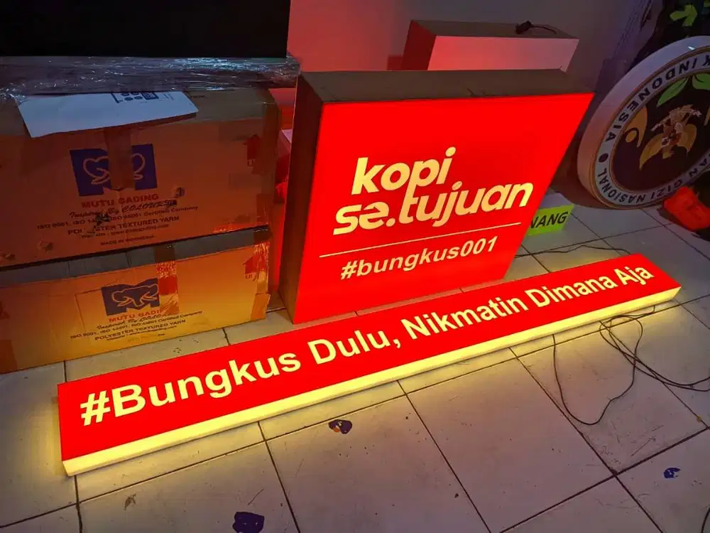 Neon box | huruf timbul | akrilik | billboard | signage murah