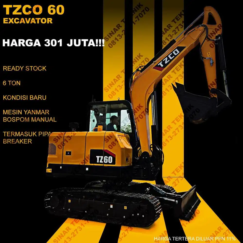 Excavator TZCO 6 Ton BARU