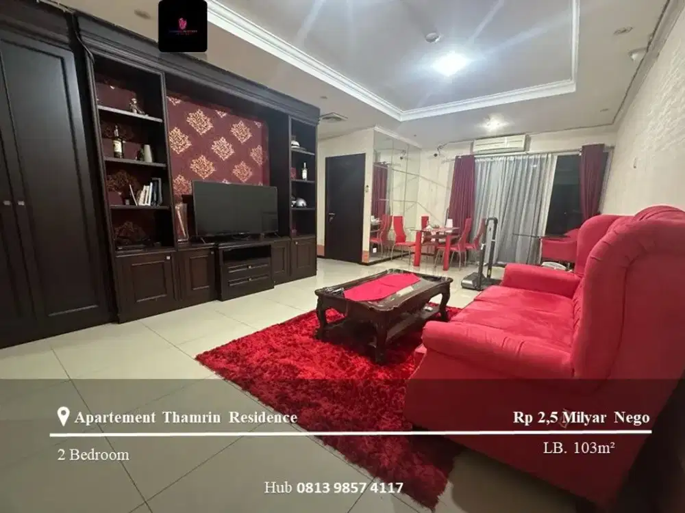 Dijual Apartement Thamrin Residence Mid Floor 3BR Full Furnished