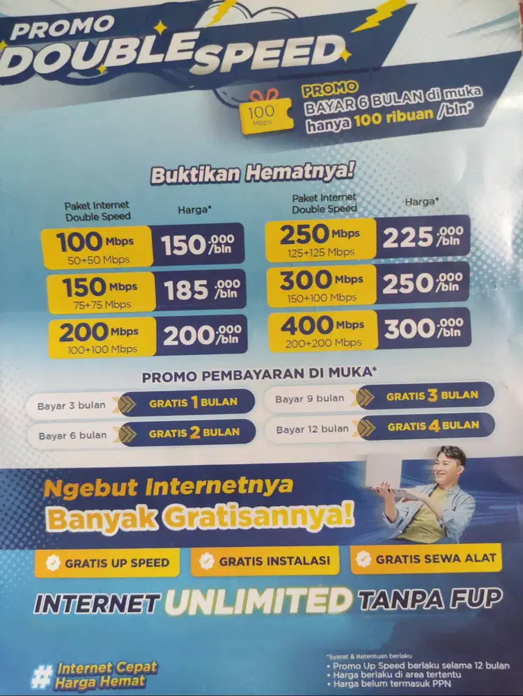 Megavision Internet WiFi Unlimited Hadir Di Depok