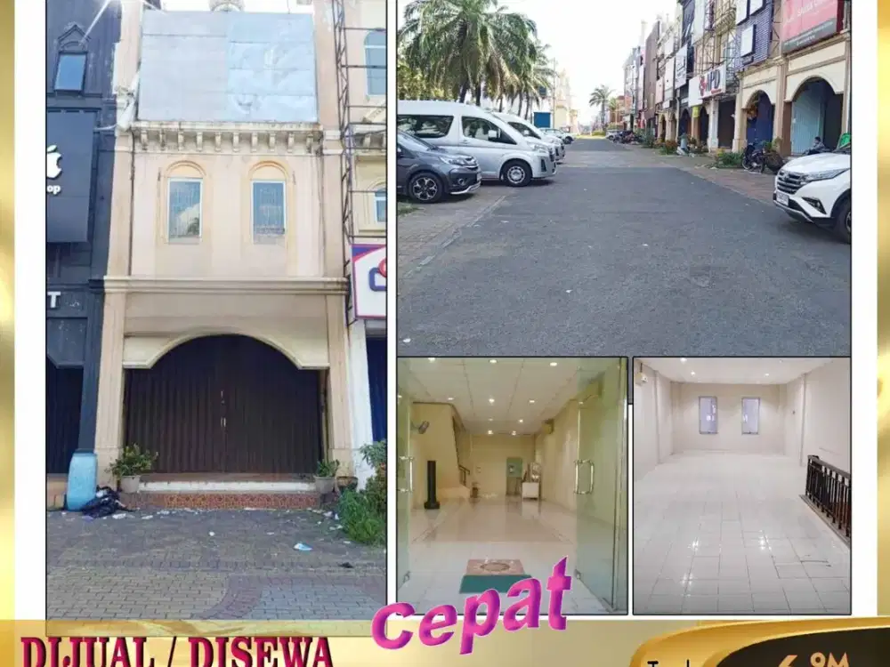 Dijual dan disewakan ruko 3 lantai di gading serpong boulevard tangerang