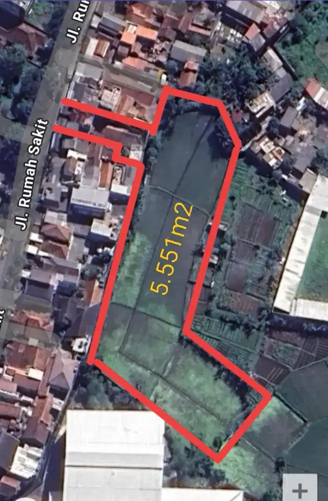 Tanah murah jl.Rumah sakit kota bandung