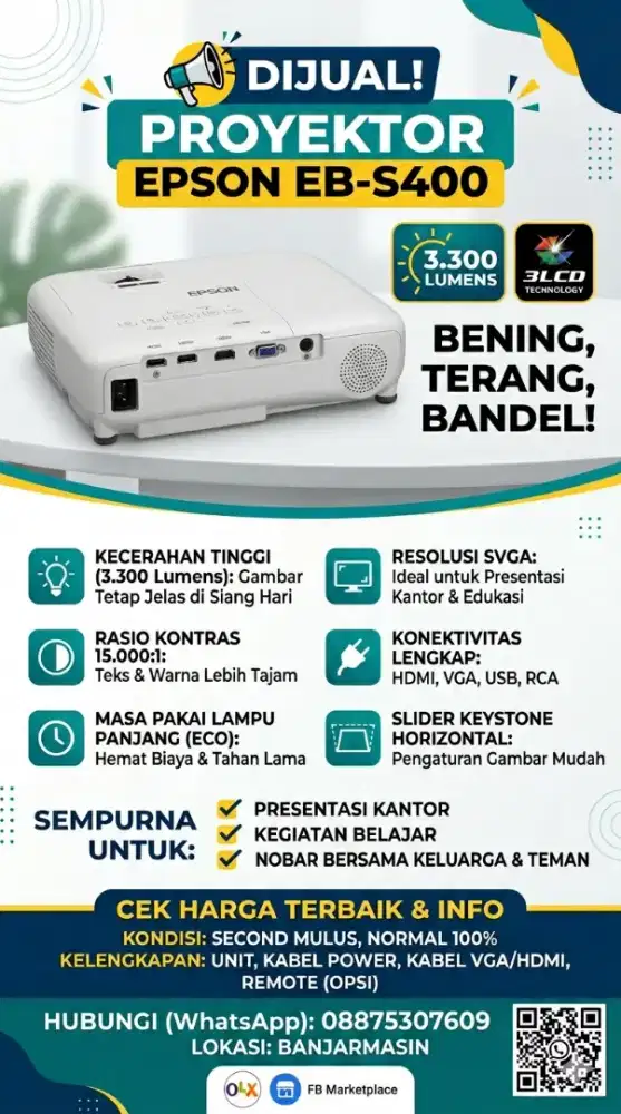proyektor epson EB S400