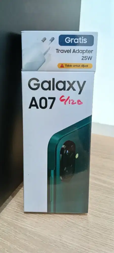 Samsung A07 free adaptor ram 6gb Rom 128gb