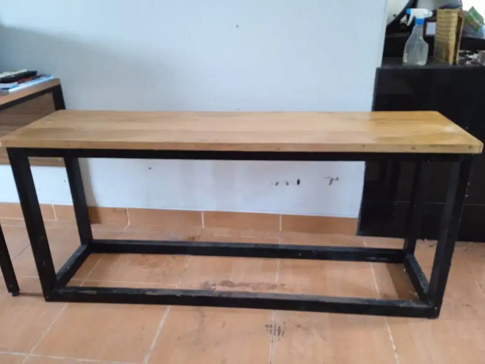 Kursi Panjang Full Kayu Bekas Pakai/Preloved/Seken