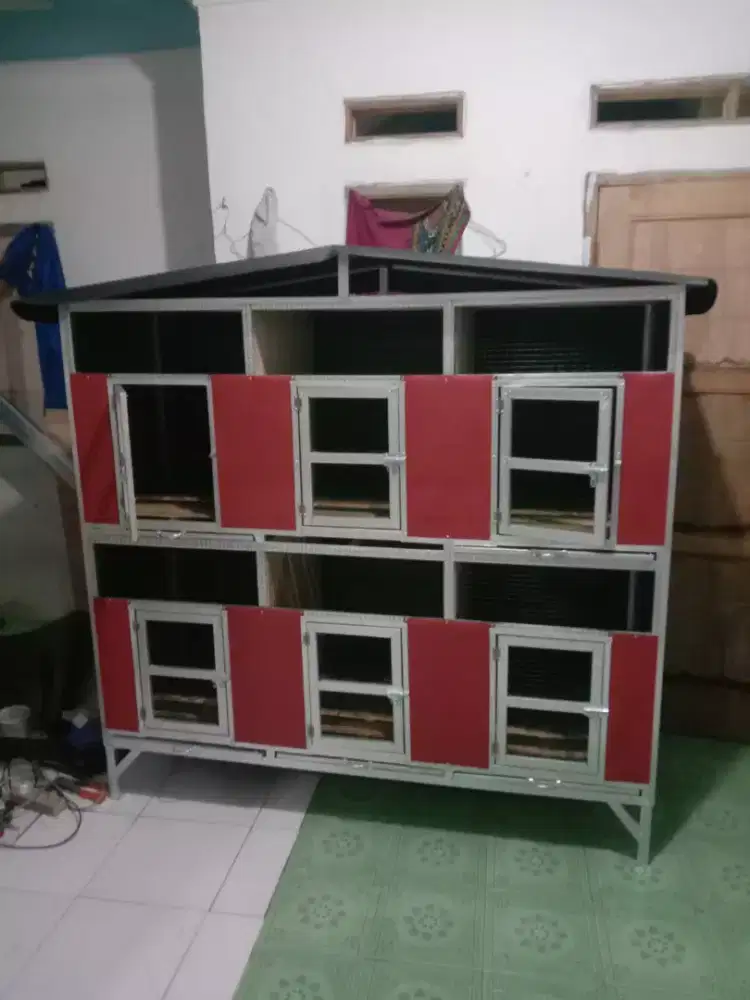 Kandang ayam 6 pintu