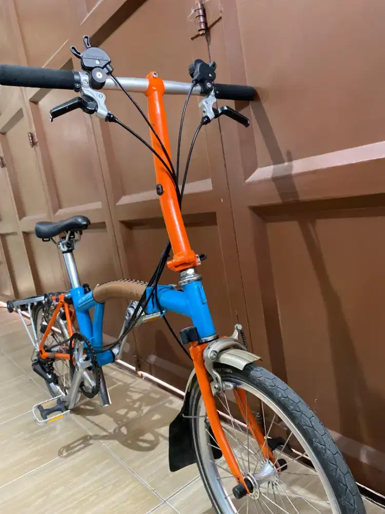 Sepeda Brompton S6R Blue/Orange