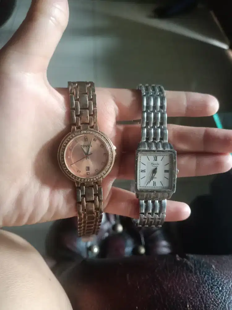 Jual cepat jam tangan Alexandre Christie & fosil