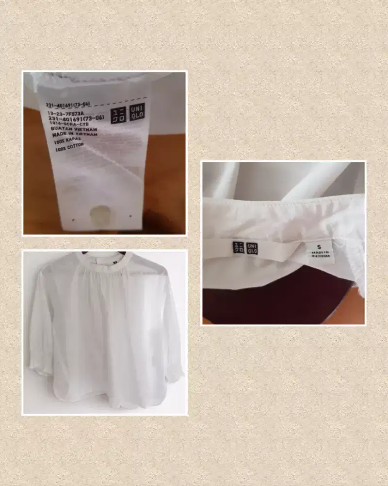 Uniqlo Blouse Lengan 3/4