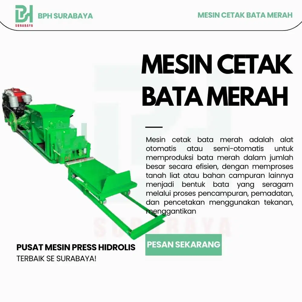 Mesin Cetak Bata Merah Termurah Diesel