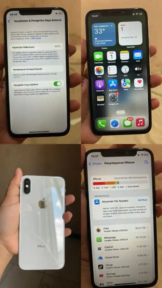 Iphone X inter 256gb MURAH