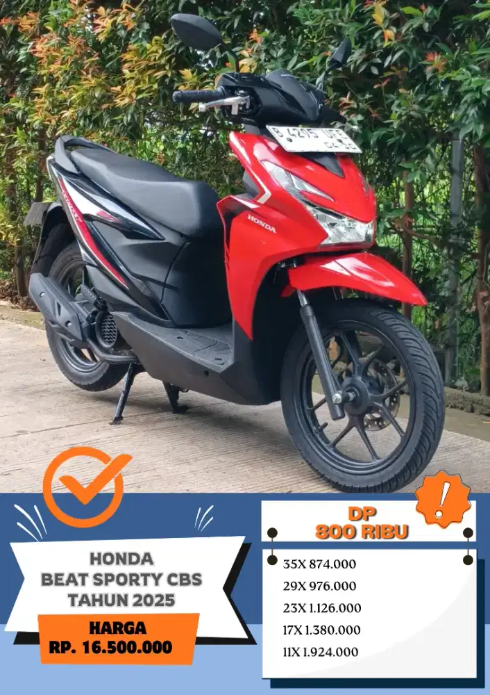 Km 6 RB!! HONDA BEAT SPORTY CBS TAHUN 2025