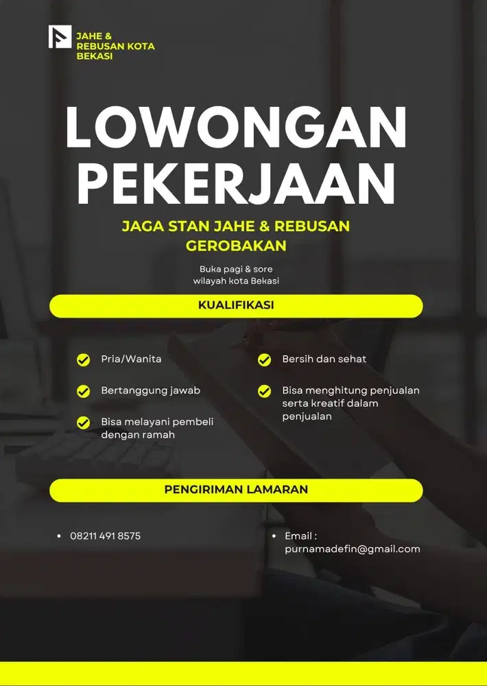 Penjaga stan gerobakan jahe dan rebusan