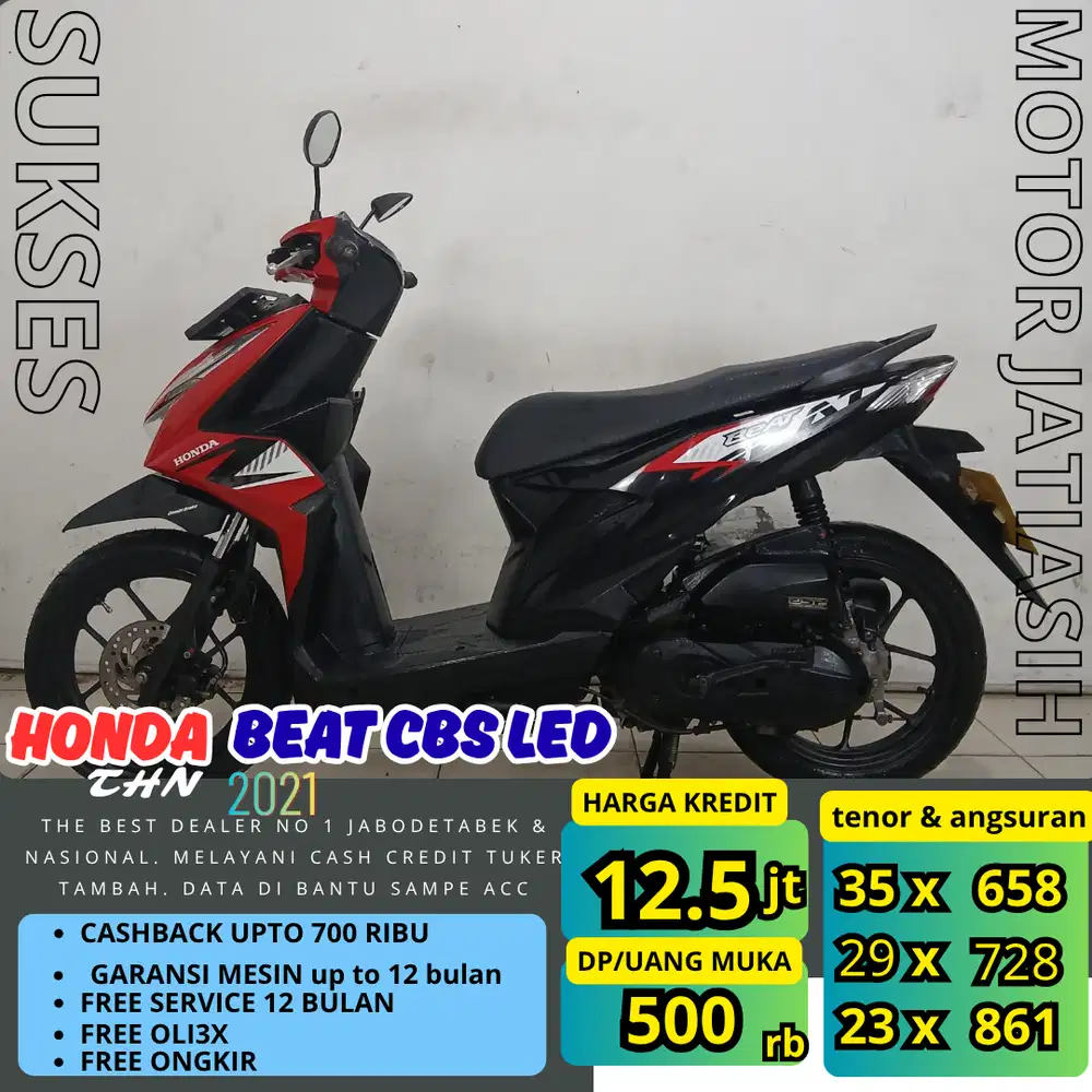 PROMO (SUKSES MOTOR)ANGSURAN TERMURAH HONDA  BEAT CBS LED 2021