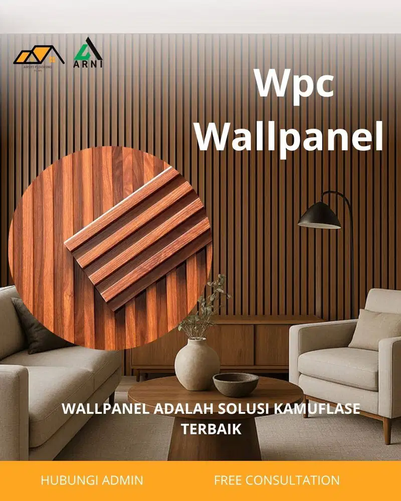 Wallpanel WPC Indoor|Panjang 2,95 m|Dekorasi Dinding Mewah