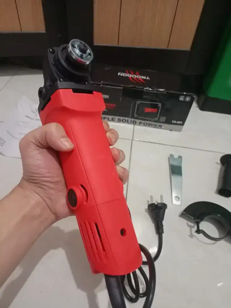 mesin gerinda tangan merk troodon mantap ok ok siap pakai