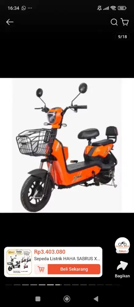 Sepeda listrik haha