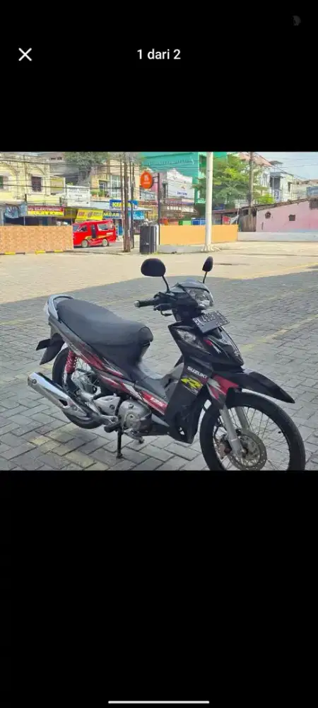 Shogun RR warna hitam merah