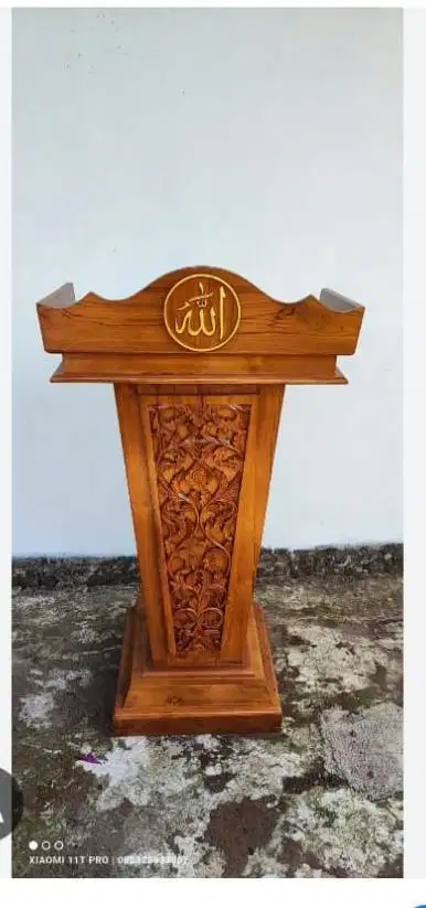 Podium pidato kepresidenan material full kayu jati